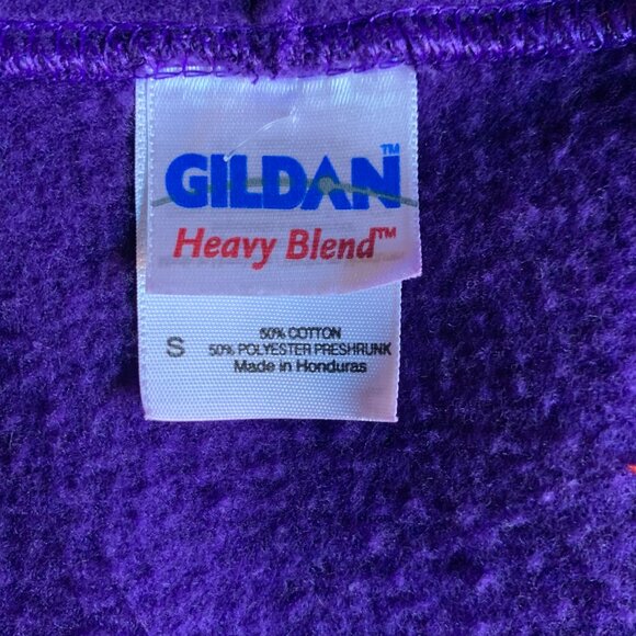 VINTAGE - Montreal Roller derby purple gold FDR team print hoodie - Mens small - Picture 8 of 8